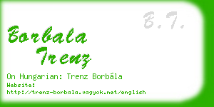 borbala trenz business card